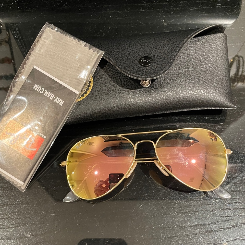 Rayban Classic aviator 55mm pink rose